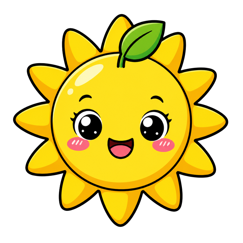 Sun mascot for the Life Cirkle