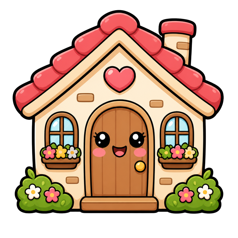 Little house mascot for the Family Cirkle