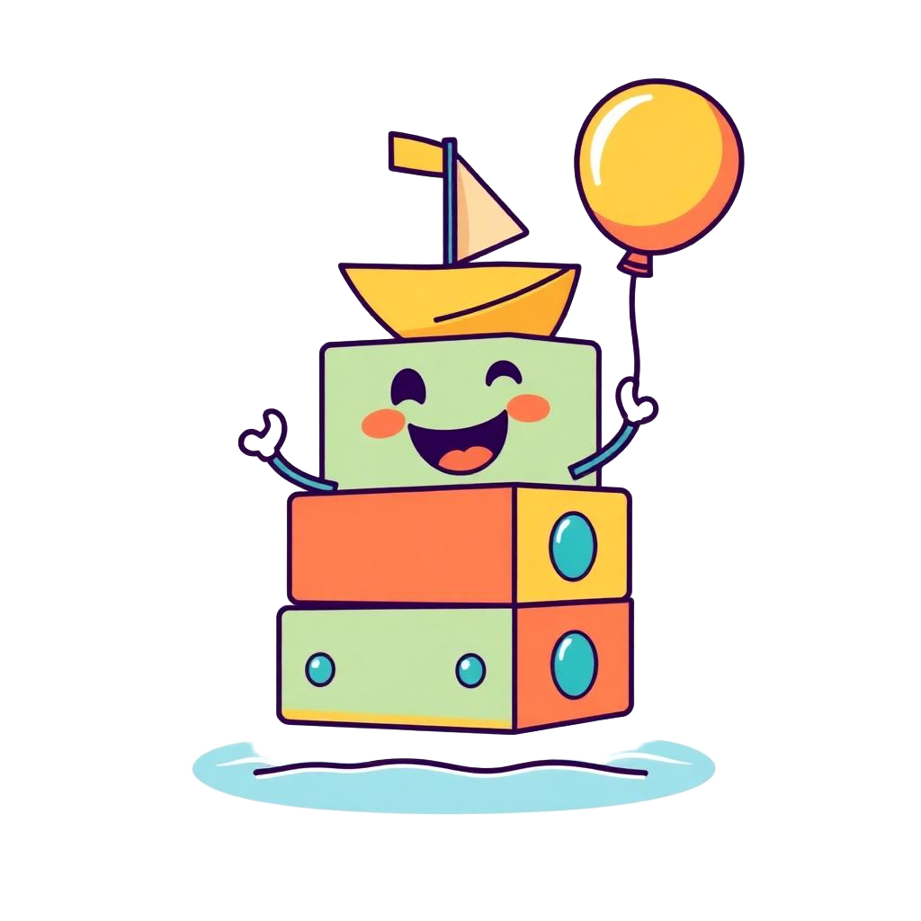 Toy blocks mascot for the Kids Cirkle